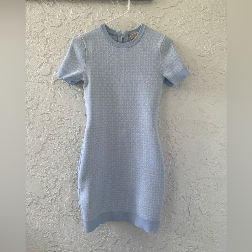Michael Kors Light Blue Mini Dress
